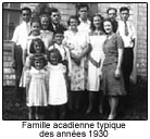 Famille acadienne typique des années 1930