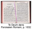 Te Deum dans Paroissien Romain, p. 1832