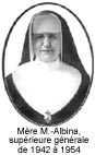 Mère M.-Albina, supérieure générale de 1942 à 1954