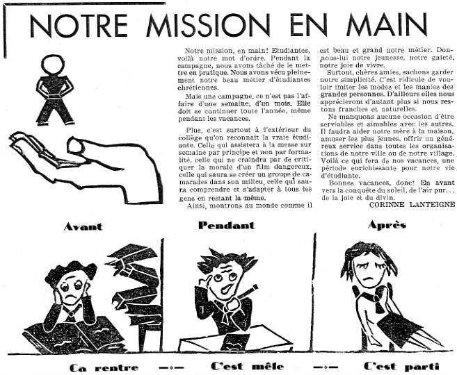 Notre mission en main