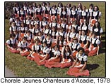 Chorale Jeunes Chanteurs d'Acadie, 1978