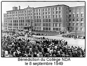 Bénédiction du Collège NDA le 8 septembre 1949