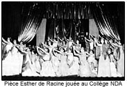 Pièce Esther de Racine jouée au Collège NDA