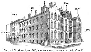 Couvent St. Vincent, rue Cliff, la maison mère des soeurs de la Charité