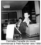 Carmelle Frenette du cours commercial à Petit-Rocher vers 1958