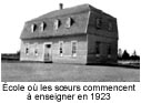 École où les soeurs commencent à enseigner en 1923