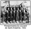 Pensionnaires du couvent de Saint-Anselme, 1932