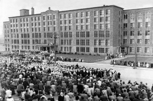 Bénédiction du Collège NDA le 8 septembre 1949.