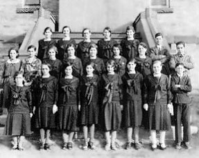 Pensionnaires du couvent de Saint-Anselme, 1932.